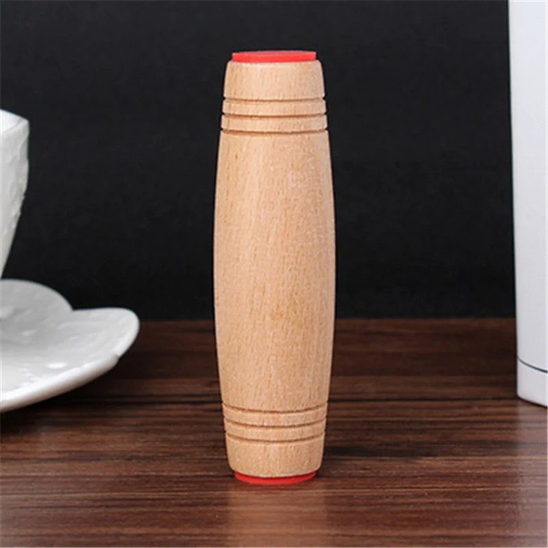 Wood color 6 цветов, антистресс, Mokuru Rollver, настольные флип-игрушки, забавная игрушка, фиджет-Стик, снимает стресс, улучшает фокусировку, игрушки для детей и взрослых - Цвет: Wood color
