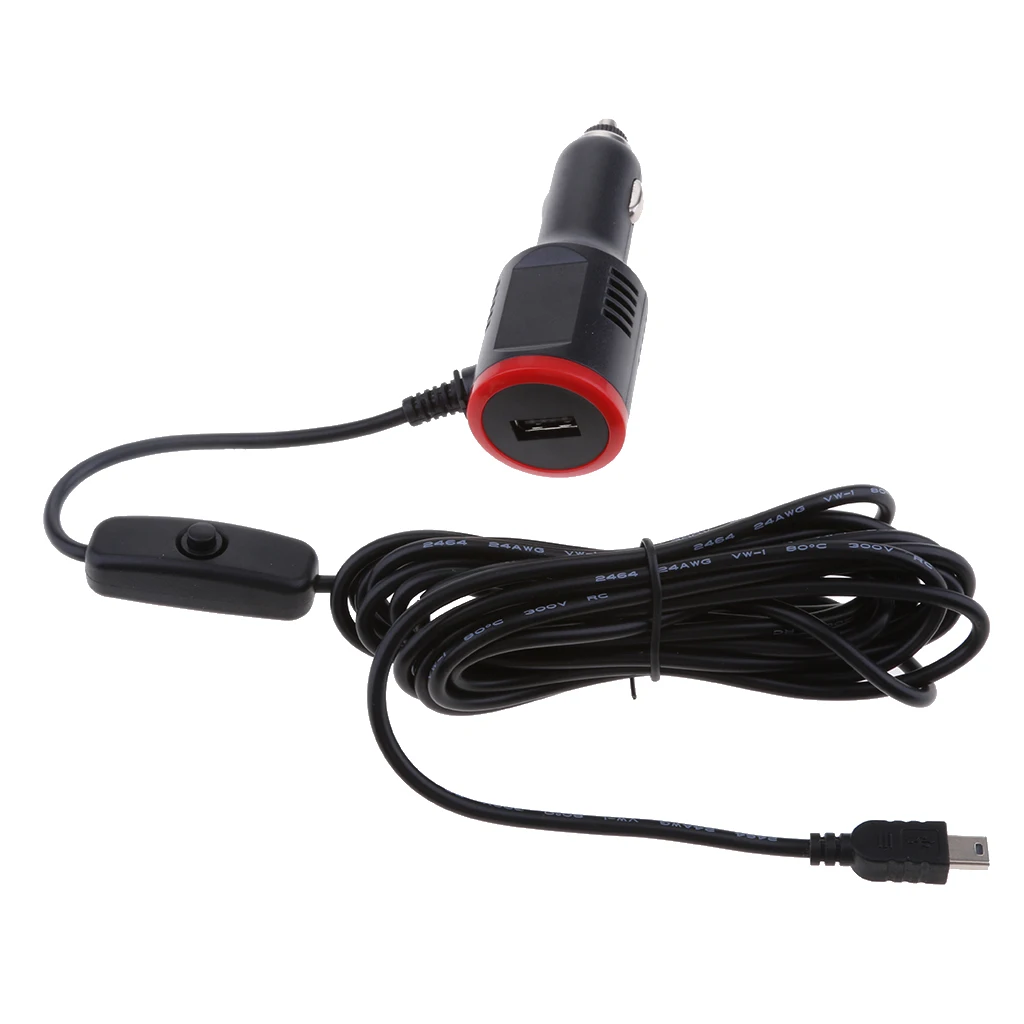 

USB Charger 5V3A Quick Charge Cable GPS DVR Charging for Car Van Truck Kit