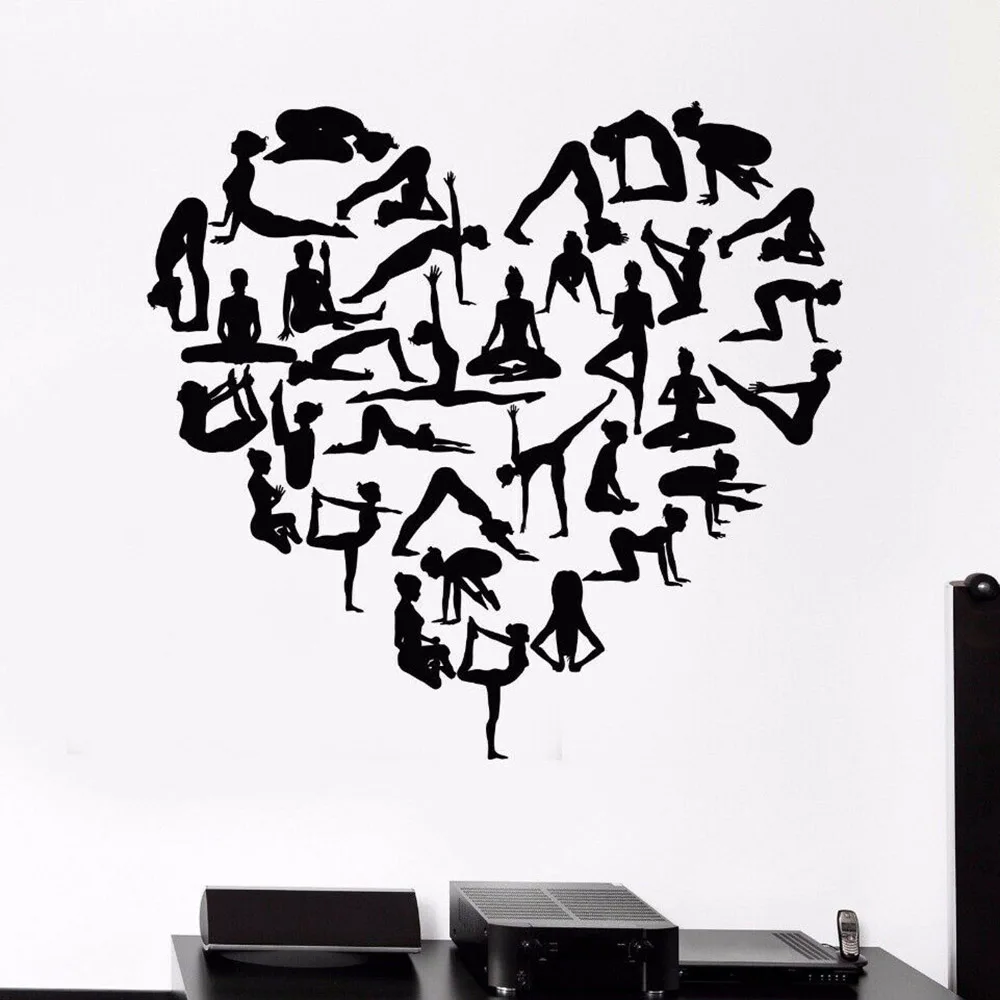 Декоративные виниловые наклейки на стену в форме сердца для гостиной и спальни |