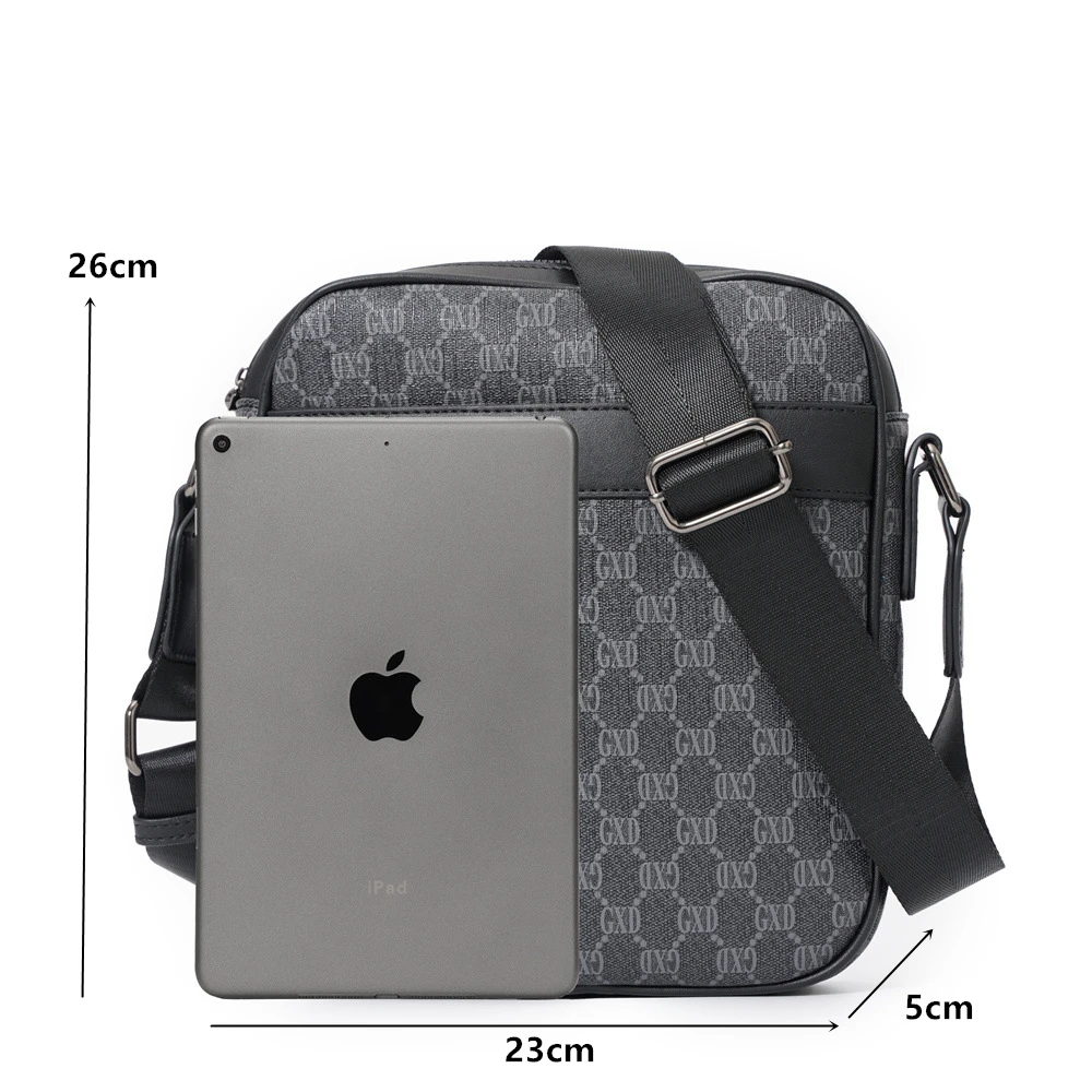 Модная сумка через плечо в клетку мужская деловая роскошная дизайнерская на