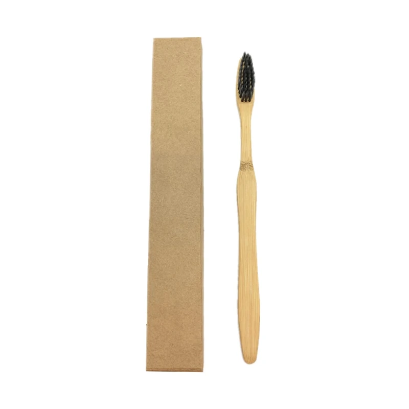 Экологичная бамбуковая зубная щетка с средней щетиной биоразлагаемая