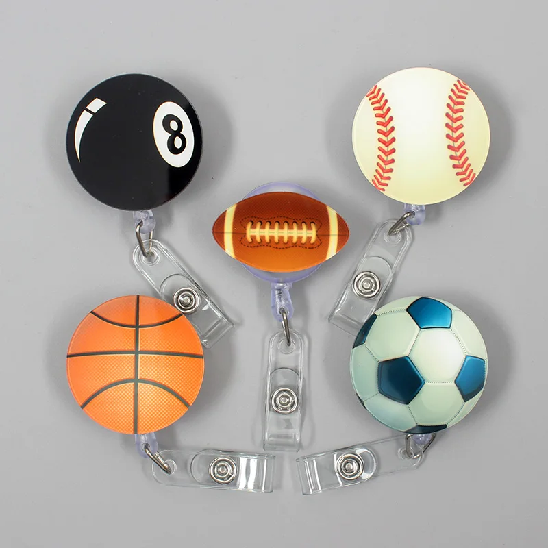 Выдвижной креативный баскетбольный значок клоуна в спортивном футбольном стиле