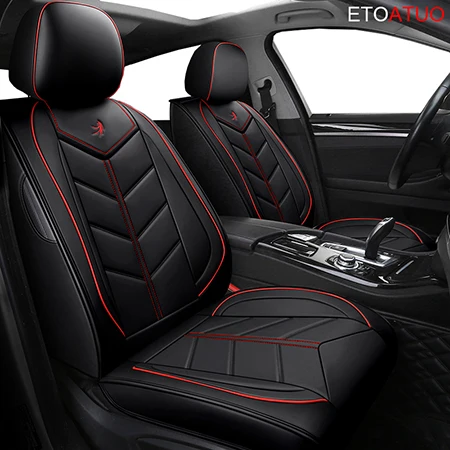 black standard ETOATUO универсальные кожаные автомобильные чехлы для Lexus всех моделей ES IS-C LS RX NX GS CT GX LX570 RX350 LX RC RX300 LX470 - Название цвета: black standard