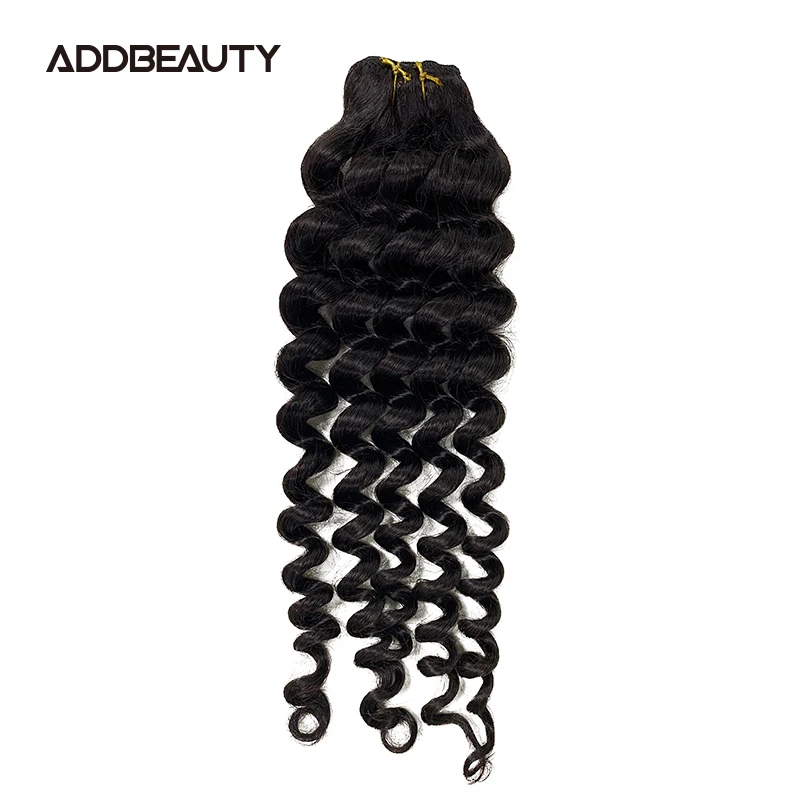 

Kinky Curly 100g 7pcs Clips in Head Natural Deep Wave Yaki Straight Brazilian Human Remy Hair Extension Natural Blonde Color