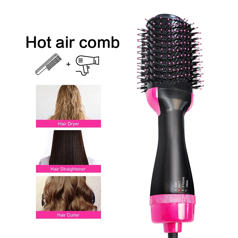 

[Factory specials] One-step hair dryer brush multifunctional negative ion electric hot air brush curling iron hair straightener