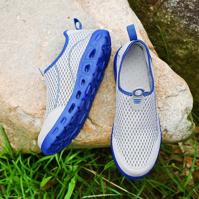 

4 Colors Slip on Flat Shoes Men Shallow Loafers Shoes Casual Lightweight Breathable Trainers Basket Running Sneakers
