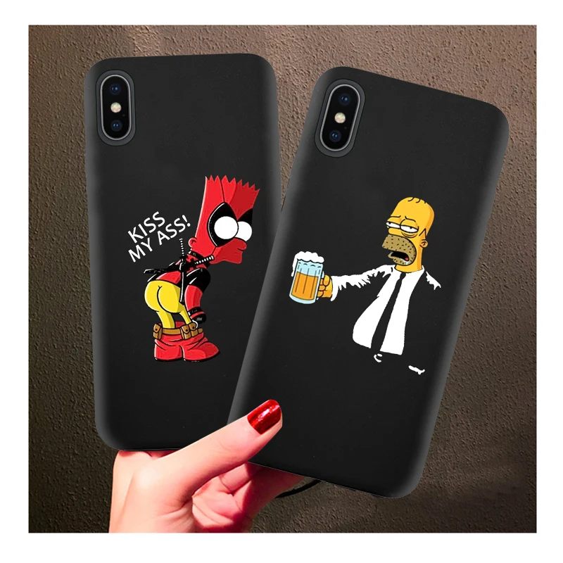 Чехол Homer J. Simpson для iPhone 11 XR X Xs Max 8 7 6 Plus 6S 5S SE Мягкий силиконовый чехол для телефона Барт Симпсон