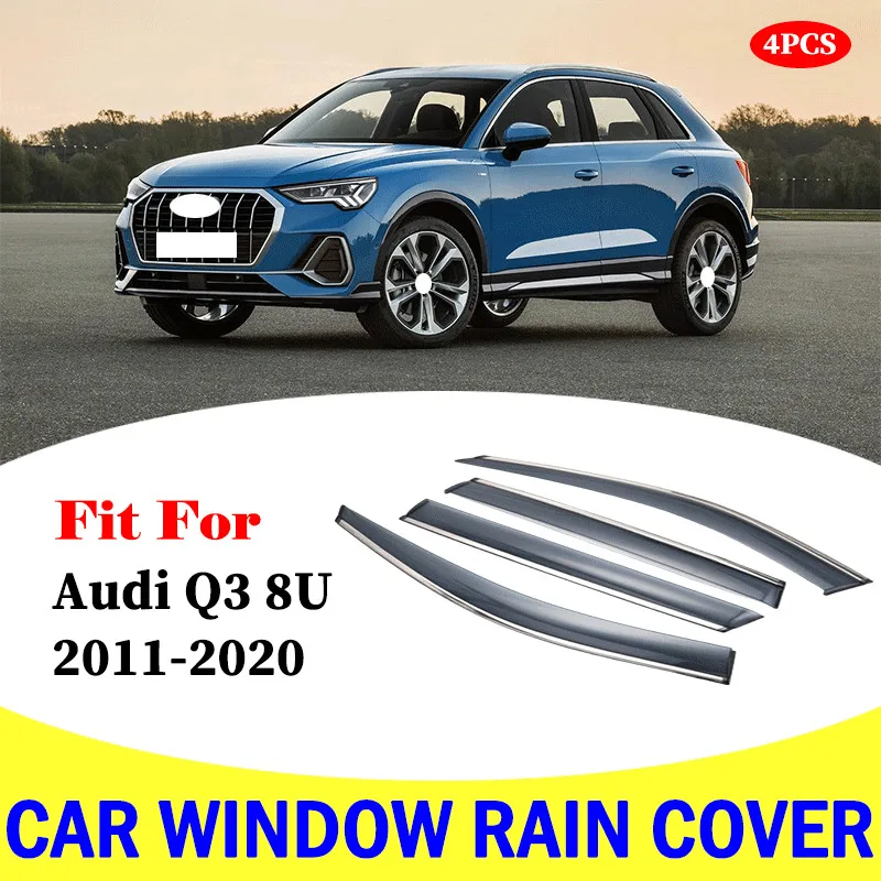 FOR Audi Q3 8U 2011-2020 window visor car rain shield deflectors awning trim cover exterior car-styling accessories parts