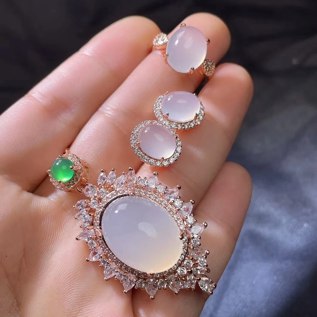 

Комплект из колье, кольца и браслета, из серебра 925 пробы