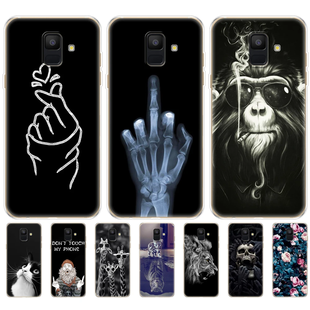 Силиконовый чехол для Samsung Galaxy A6 2018 с двумя SIM картами SM A600 A600F samsung plus A605 A605F