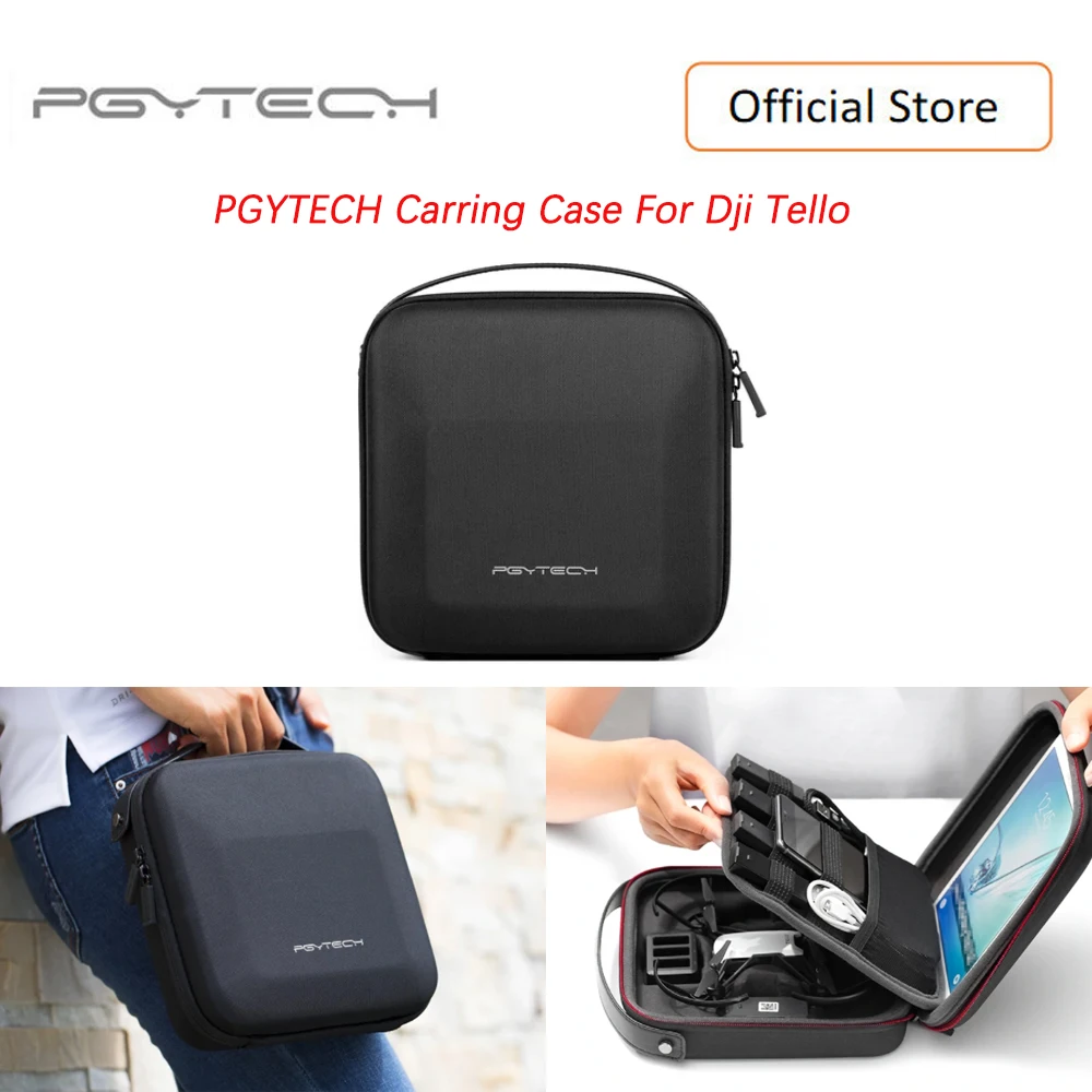 Estojo de Transporte Bolsa de Armazenamento Portátil à Prova Pgytech Tello Drone Portátil Água Náilon Casca Dura Caixa Acessórios Dji