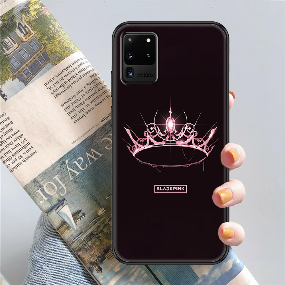 

KPOP blackpinks combination Phone case For Samsung Galaxy Note 4 8 9 10 20 S8 S9 S10 S10E S20 Plus UITRA Ultra black painting