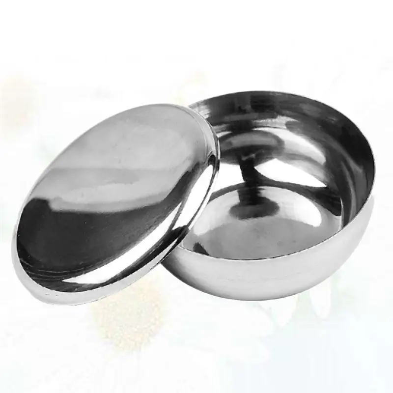 1 шт. чаша для бритья из нержавеющей стали легкая и прочная портативная