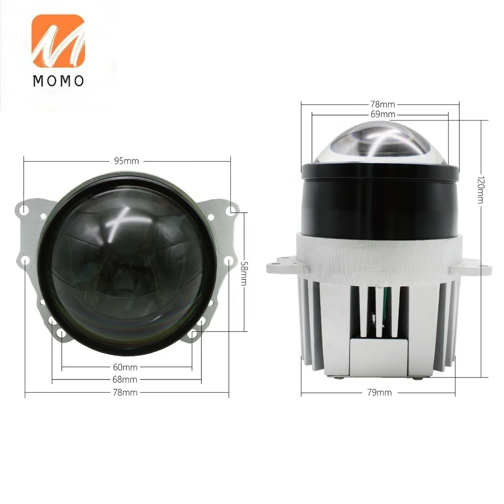

3.0 Inch Head Light Bi LED Projector Lens Auto Lighting System Latest Technology High Low Beam with Fan Cooling