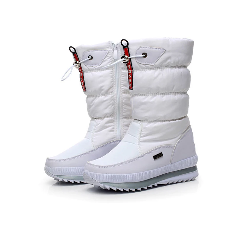 Женские зимние ботинки 2020 толстые водонепроницаемые Нескользящие высокие