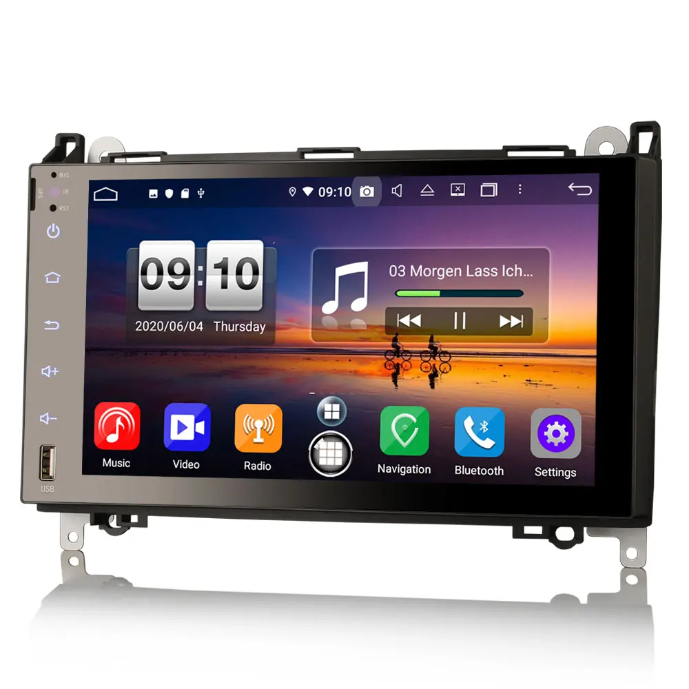 9 &quotAndroid 10 0 OS автомобильный мультимедийный GPS радио плеер для Volkswagen Crafter 2006 + со