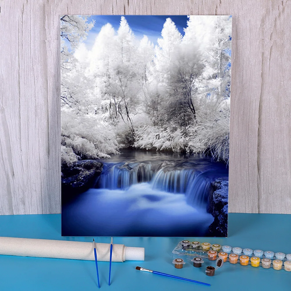 

Набор для рисования по номерам пейзажами, акриловая краска s 50*70, фото по номерам, ручная работа, для взрослых