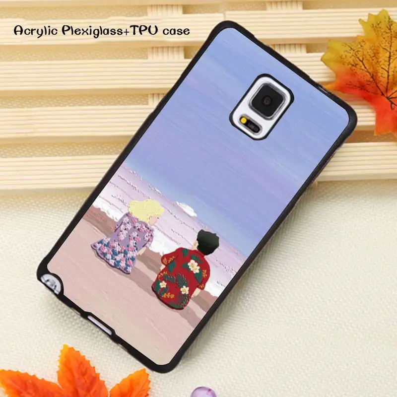 

Castle Watercolor painting Phone Case Acrylic Plexiglass TPU For Samsung Note20 10 9 8 7 5 Pro ULTRA