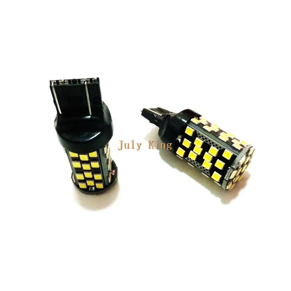 July King 2 пары 60 Светодиодный s 2835SMD 900LM 6000K Белый T20 Светодиодные Габаритные огни DRL