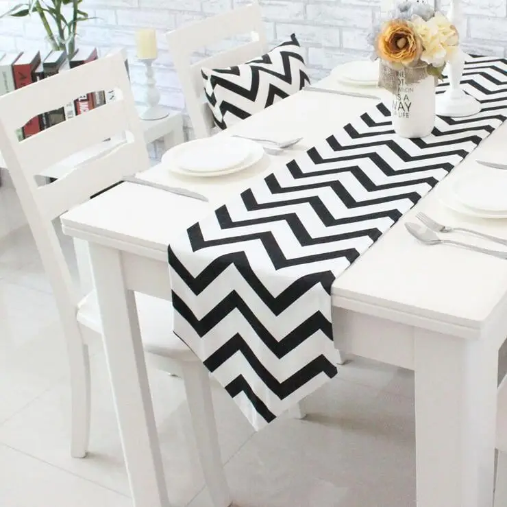 40 Cotton Table Runner Striped Printed Cloth Runners Modern Decoration 30*180/30*200/30*220/30*240/30*270 | Дом и сад