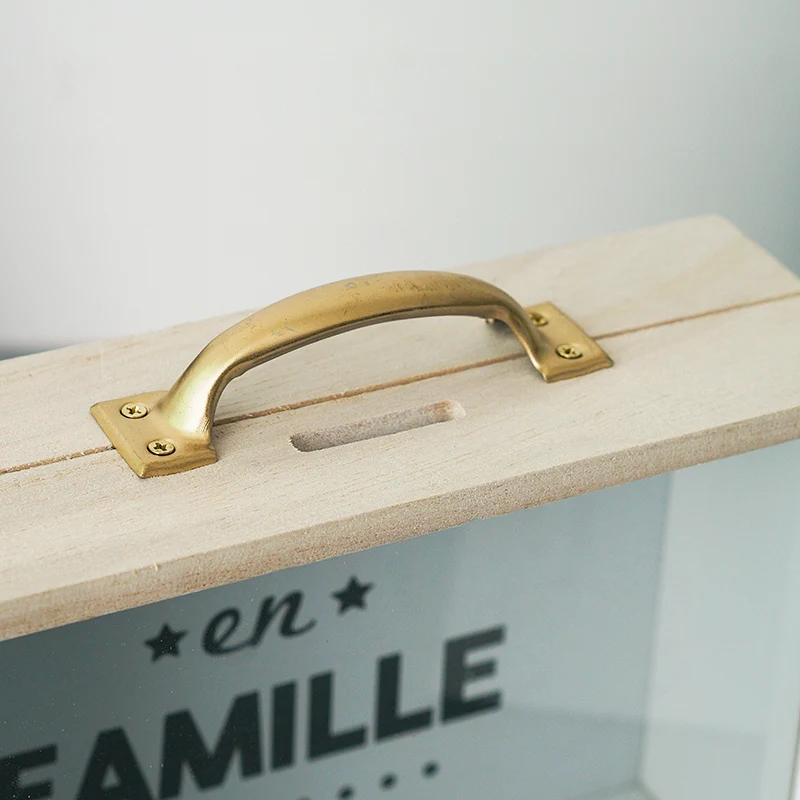 Металлическая ручка онлайн знаменитая Копилка деревянная рука сильные