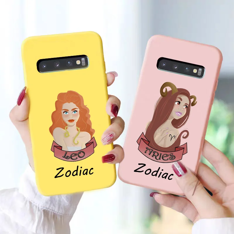 Чехол для телефона с знаком зодиака Samsung Galaxy s20 Ultra s9 s10 plus A50 A10 A20 A30 A70 A60 A51 A71 S |