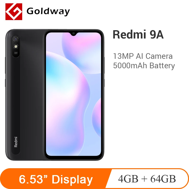 Xiaomi Redmi 9A 64 ГБ 4 9 смартфон 5000 мАч 6 53 &quotбольшой экран Процессор MTK Helio G25 Octa Core 13MP AI