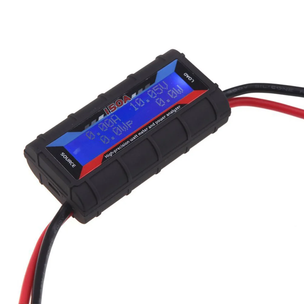 Цифровой ватт-метр Высокоточный анализатор мощности DC 60V 100A RC Wattmeter Баланс