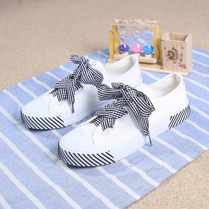 Трендовые кроссовки на толстой подошве Парусиновая обувь платформе Кроссовки