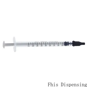 Новинка раздаточные шприцы 1cc 1 мл пластиковая с наконечником черная крышка упаковка 50 шт.