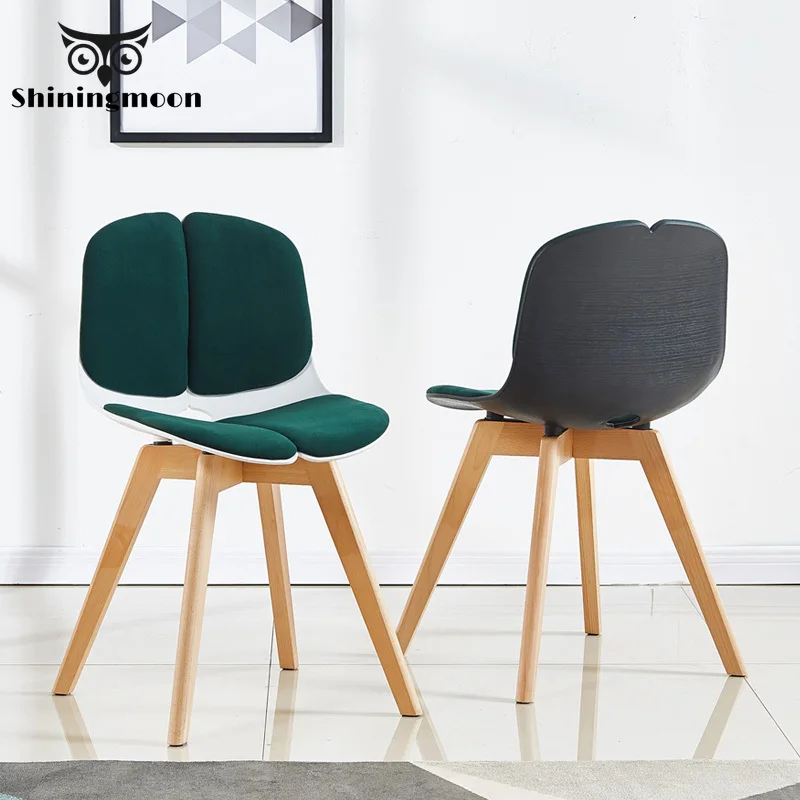 Скандинавские твердые деревянные пластиковые стулья для ресторанов китайские