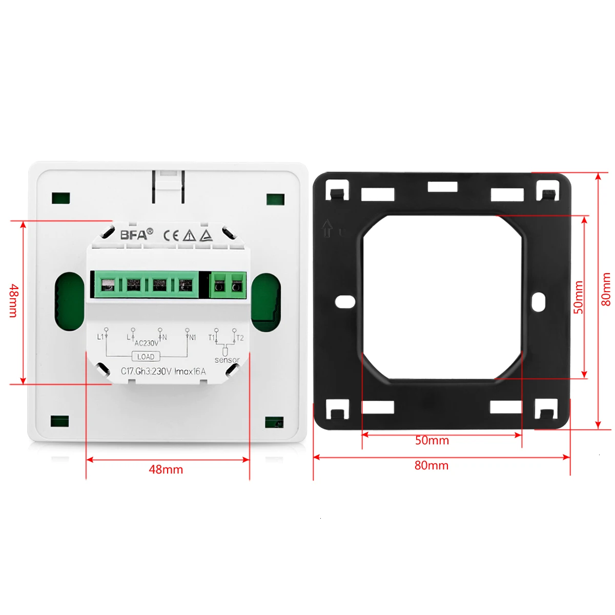 Термостат с Wi-Fi и сенсорным ЖК-экраном регулятор температуры программируемый