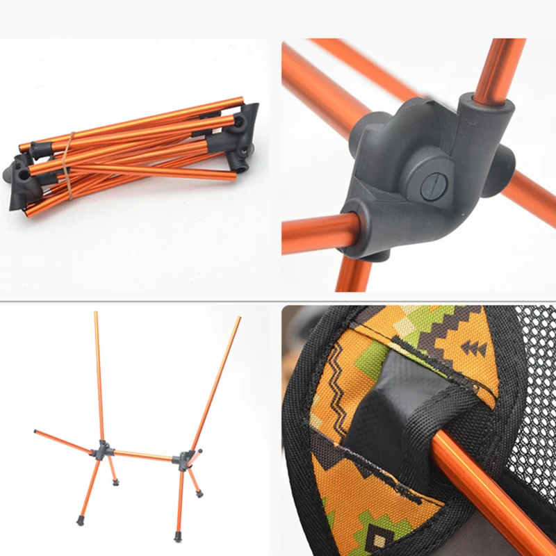 

Backrest Chair Beach Hiking Fishing Folding Chair Outdoor Portable Lightweight Backpacking Camping Chairs With Carry Bag