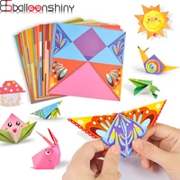 balleenshiny baby toys 3d 54pages origami cartoon animal book toy kids diy paper art baby early learning education toys gifts