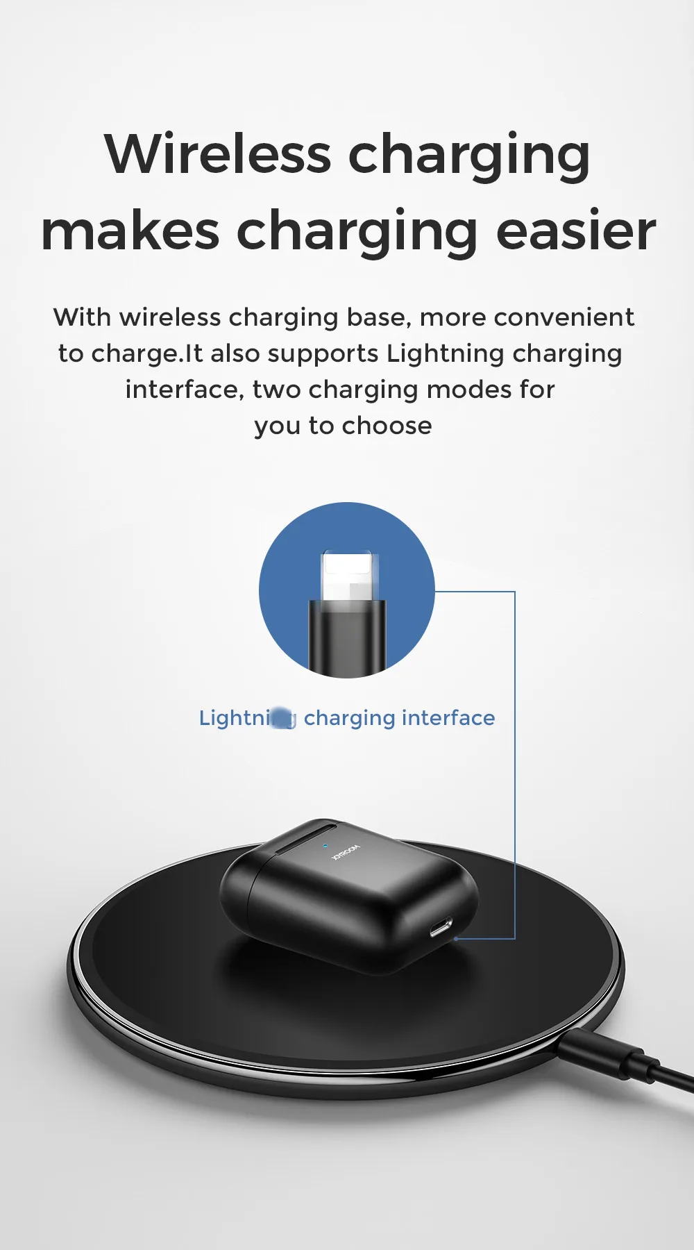 Joyroom T03S Bluetooth 5 0 наушники всплывающее окно гарнитура Беспроводная зарядка TWS для