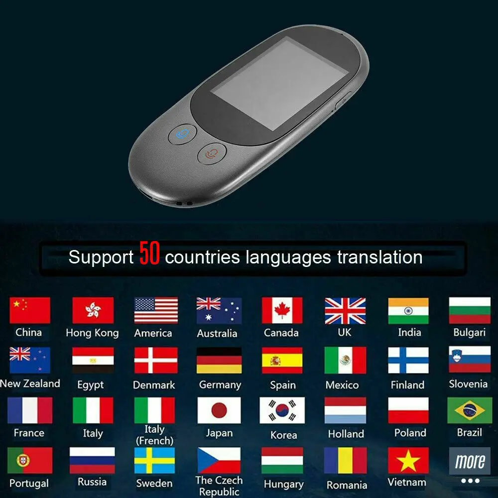 Global translator instant travel voice smart AI 50 language vocal instantan portable translation machine simultaneo traducteur |