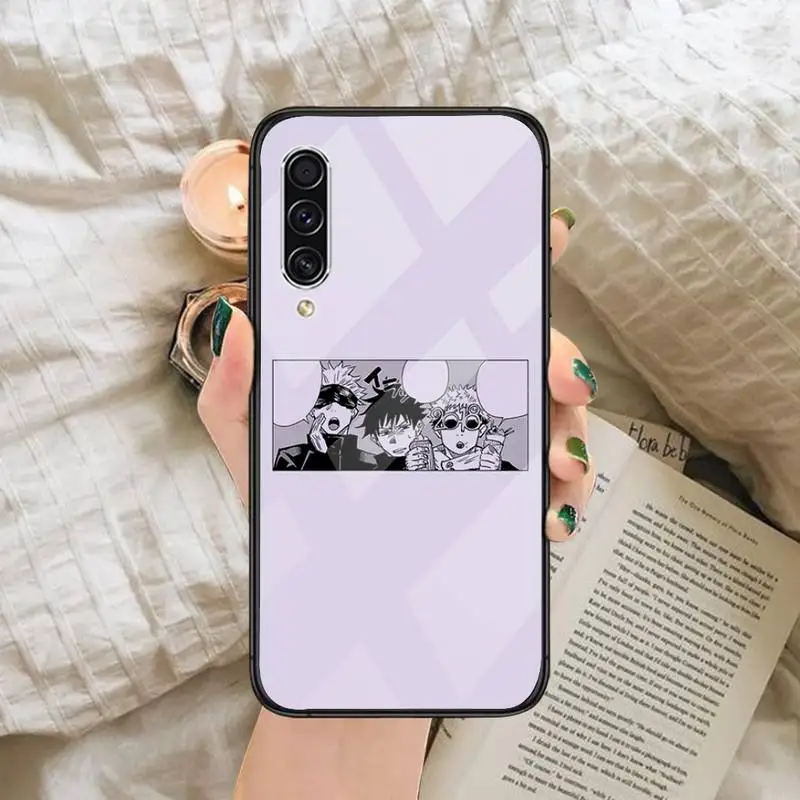 

jujutsu kaisen Gojou satoru Phone Case Tempered glass For Samsung S6 S7 edge S8 S9 S10 e plus note8 9 10 pro