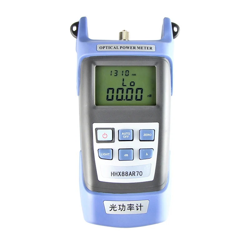 

Handheld Optical Power Meter,SC/FC/ST Connector Fiber Optic Cable Tester with 6 wavelengths 800~1700nm