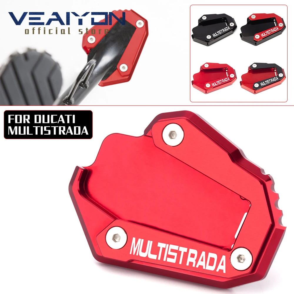 

Motorcycle Accessories For Ducati Multisrada 950 950S 2018 2019 2020 Pad Kickstand Enlarger Plate Foot Side Stand For motorcycle