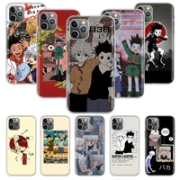 cute hunter x hunter hxh anime phone case for iphone 11 12 13 pro max 13 mini xr x xs max 7 8 6 6s plus back cover funda capa