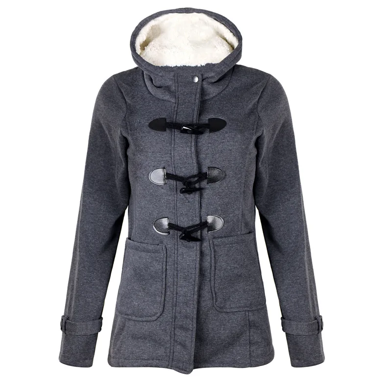 

2020 winter long coat full long solid wool blend coat solid cotton woman red coat female slim o-neck casual top
