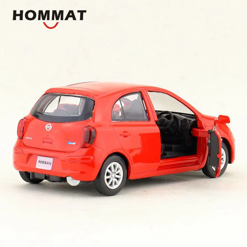 HOMMAT масштаб 1:36 Nissan March Seden автомобиль игрушечный модель из сплава металла литая