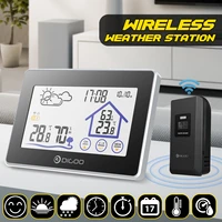 digoo dg th8380 wireless touch indoor outdoor weather station forecast sensor thermometer hygrometer meter calendar backlight