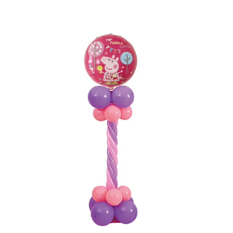 21pcs 21 шт./лот, фольгированные шары Свинка Пеппа, детский душ, детский глобус, подарок на день рождения, украшения для вечеринки на день рождения, детские игрушки, Свинка Пеппа, Джордж - Цвет: 21pcs