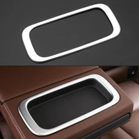 1pc car rear armrest box water cup decorative frame sticker for volvo xc60 2018 2020 auto armrest box interior trim ring parts