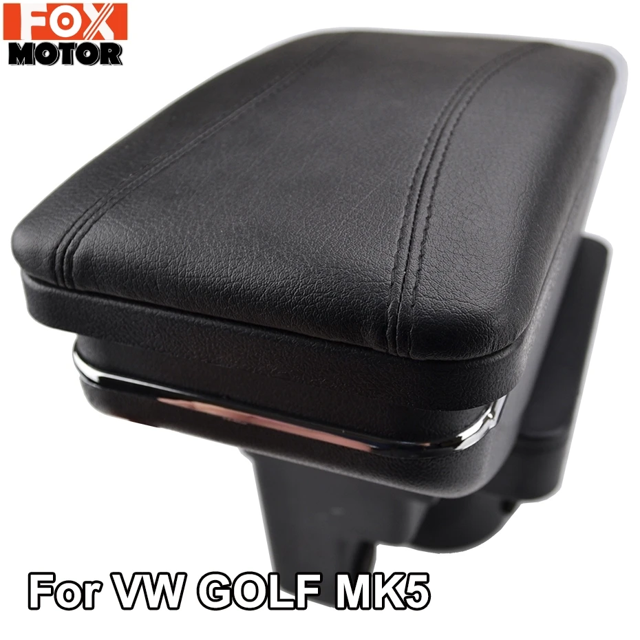 Для VW Golf Mk5 2003 - 2009 Автомобильный Стайлинг подлокотник центральная консоль ящик