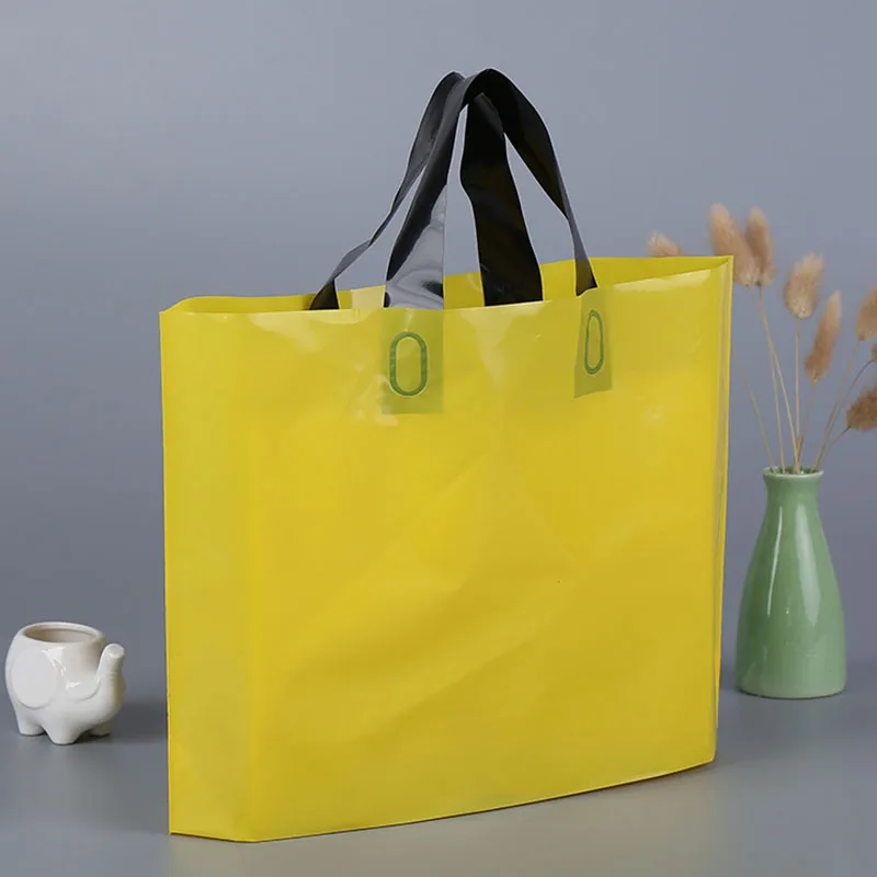 

5 шт./лот многоразовые матовые полиэтиленовые пластиковые пакеты для руля рекламный магазин одежды Подарочная упаковка Сумки для покупок п...