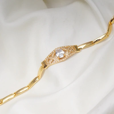Chain length 18.5cm 24 различных стиля, браслет, звенья цепи, браслеты для женщин и мужчин, кристалл, циркон, позолота, Теннисный Браслет, модное ювелирное изделие - Окраска металла: Chain length 18.5cm