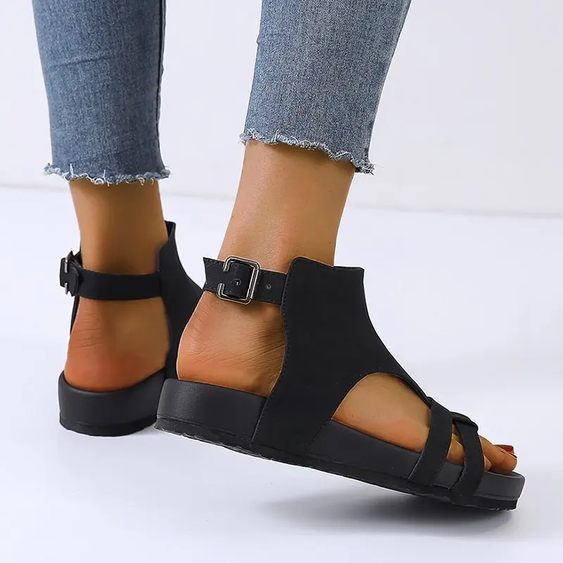 

Fashion Summer Women Sandals Retro Gladiator Platform Chaussures Femme Soft Casual Plus Size Sandalia Tenis Feminino sandals