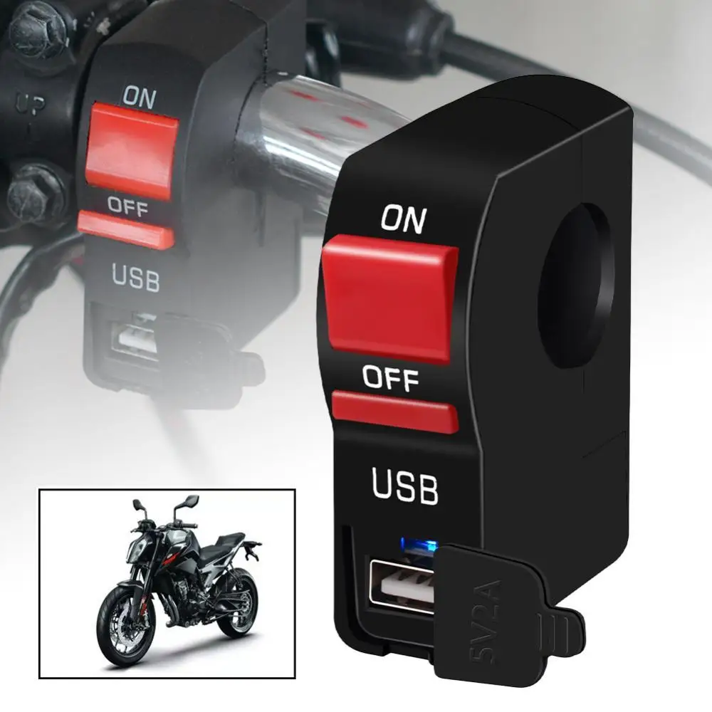 

Motorcycle 12V Mobile Phone Power Supply Charger Light Waterproof USB Socket